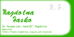 magdolna hasko business card